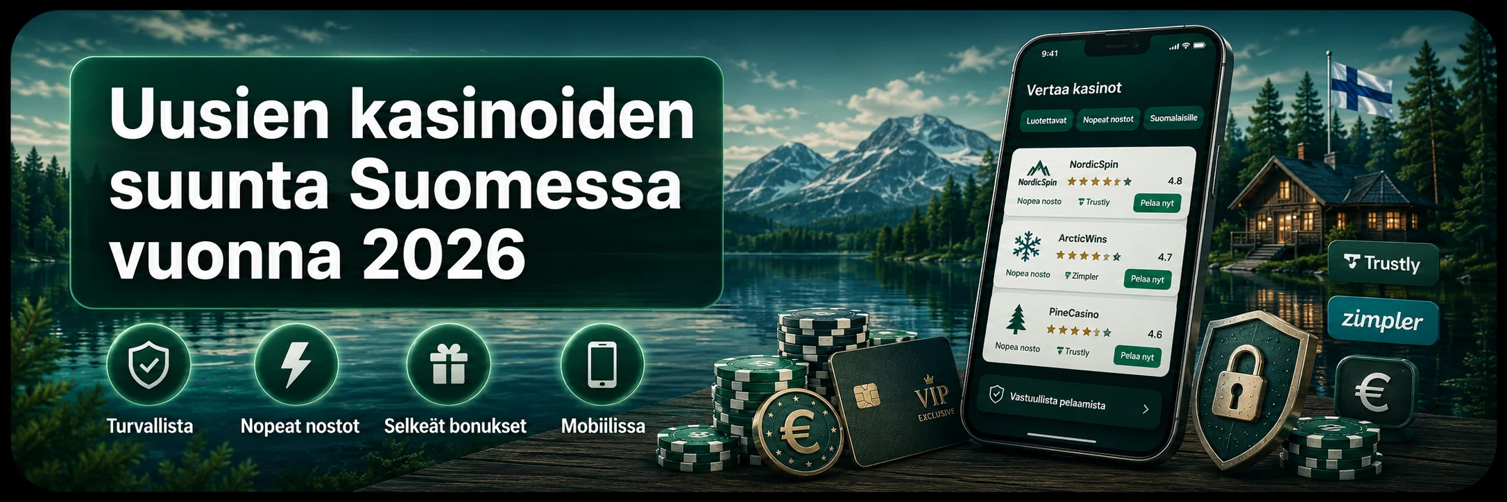 Uusien nettikasinoiden kehitys, maksut ja turvallinen aloitus Playkasinot-sivustolla